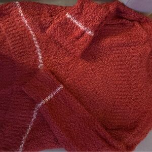 Splendid Red Cowl Neck Sweater